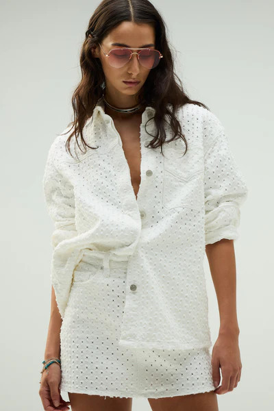 Tattered Shacket | Hudson Jeans