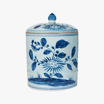 Blue Petal Tea Jar | Dear Keaton