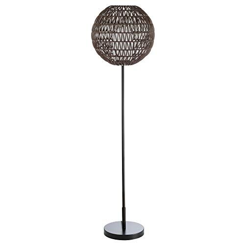 JONATHAN Y JYL6507A Bea 61" Outdoor Woven Globe LED Floor Lamp, Bohemian, Transitional, Scandinav... | Amazon (US)