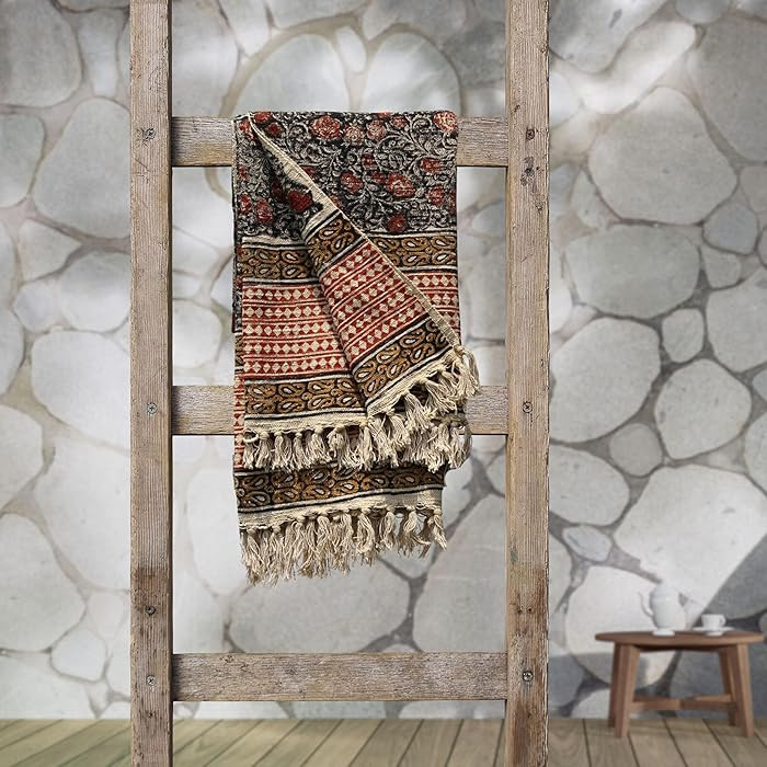 Trade Star Cozy Throws Designer Cotton Throw 100% Cotton Throw Blanket Decorative Premium for Roo... | Amazon (US)