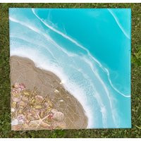 Wall Decor, Ocean Art, Sea, Beach, Resin Summer, Blue, Beach Waves, Decorations, Home Decor | Etsy (US)