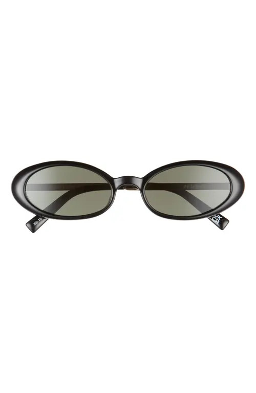 Le Specs Magnifique 55mm Oval Sunglasses in Black at Nordstrom | Nordstrom