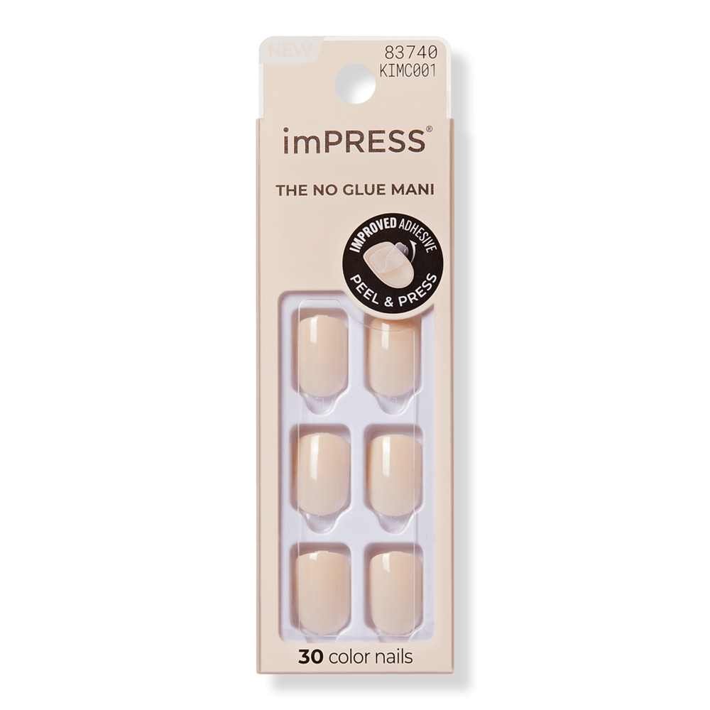 Kiss imPRESS Color Short Press-On Manicure Nails - Point Pink | Ulta