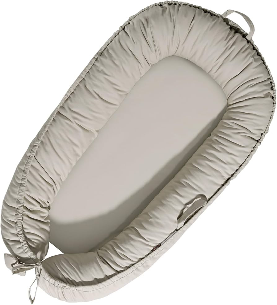 Baby Lounger - Baby Lounger for Newborn 0-24 Months, Soft Breathable Cotton Infant Lounger Cover,... | Amazon (US)