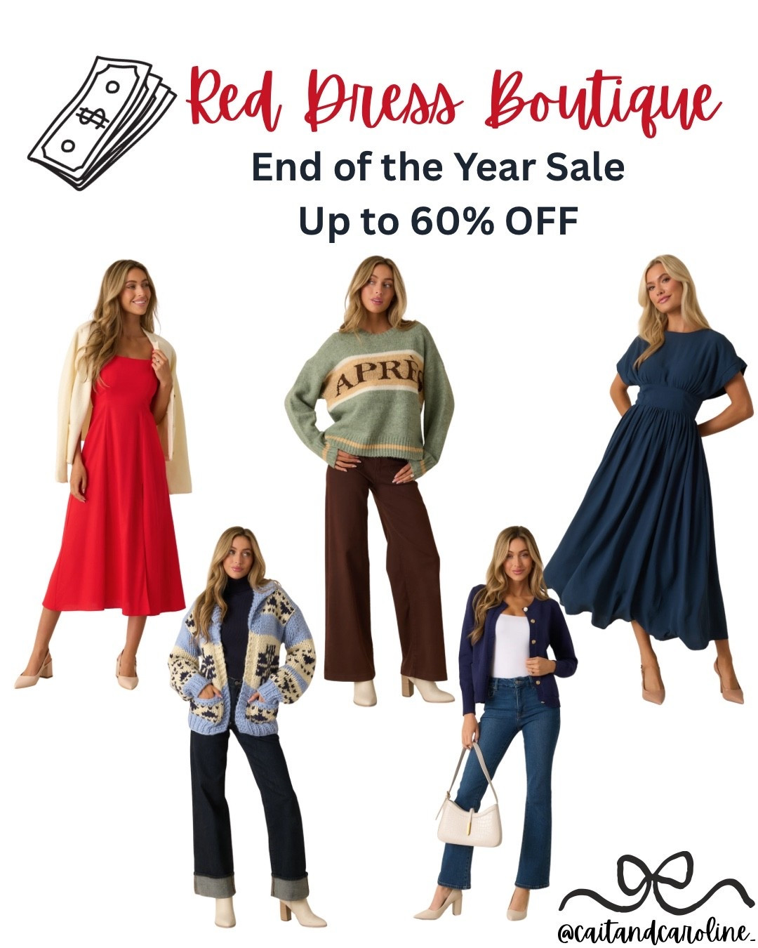 Red Dress Boutique’s End of the Year sale is still happening! Up to 60% off sooo many styles - jeans, pants, sweaters, dresses, shoes and accessories! Red Dress is perfect for the petite girls, too! 

#LTKSaleAlert #LTKFindsUnder100 #LTKPetite