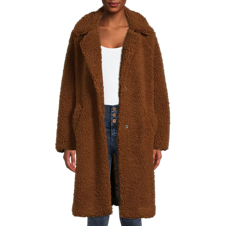 Lucky Brand Women's Faux Sherpa Coat | Walmart (US)