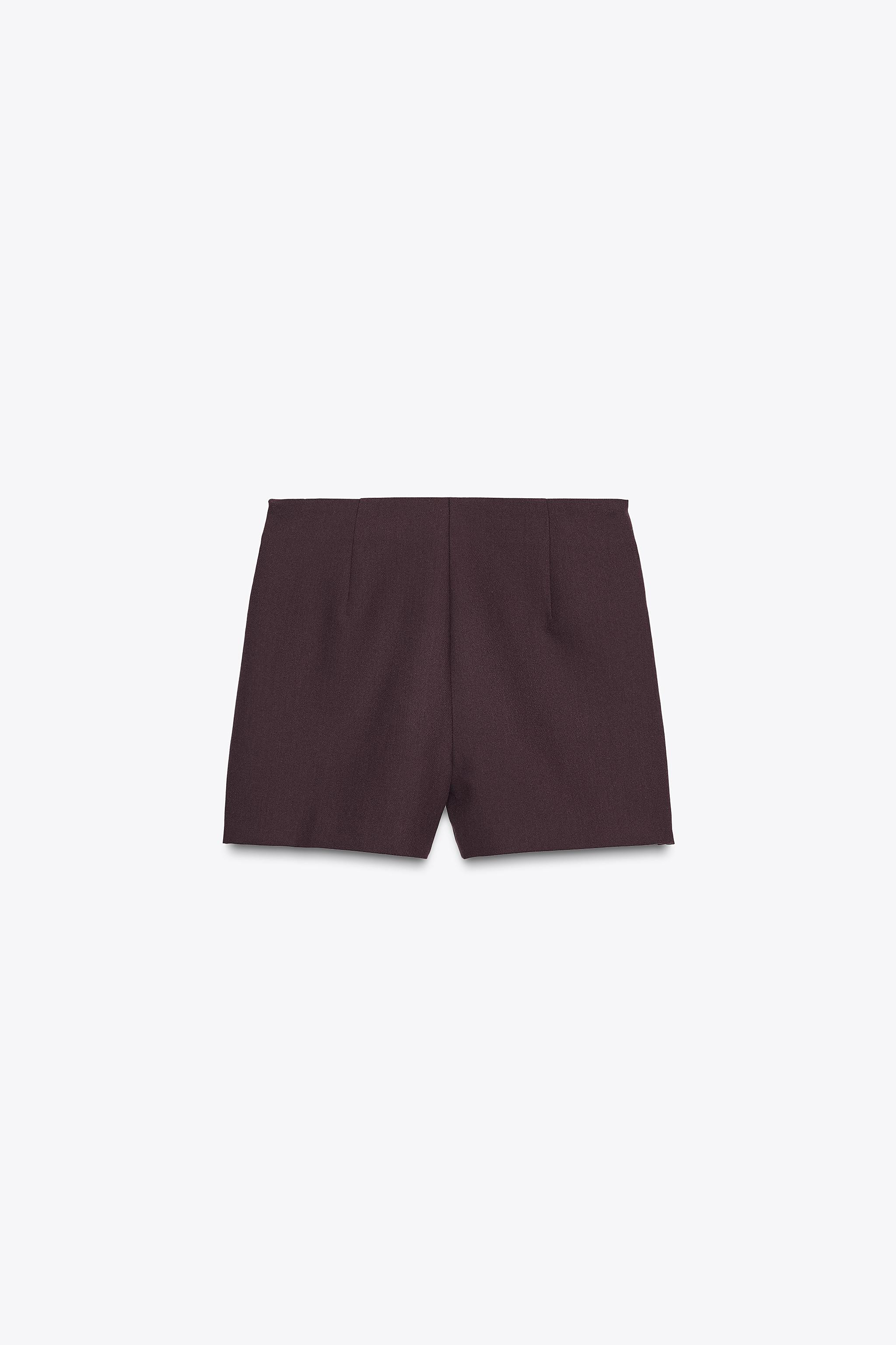 PLEATED CHAIN SHORTS | Zara US