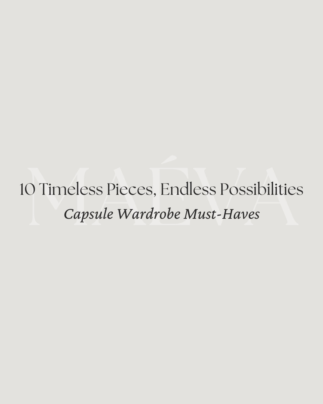 Tired of not knowing what to wear? A capsule wardrobe is the perfect base for any wardrobe reset! 🤍

With just 10 timeless pieces, you can: ✨ Simplify your mornings! ✨ Save time, energy & money! ✨ Always look effortlessly chic!

This week, I’m sharing 4 styled looks using these versatile staples, but the possibilities don’t stop there! These pieces can be combined into countless outfits! How many combinations can you spot? 👀

Each look is paired with neutral accessories (think structured bags and dainty details) for a polished, classic touch! 

💫 Next week, we’ll go one step further: adding your personal ‘je ne sais quoi’ to make these looks uniquely yours! Think creative layers, bold accents, and accessories that reflect YOU! 

❤️ Adore this capsule? Comment SHOP to receive a DM with the link or head to the link in bio to shop the looks & more!

👉 Save this look for inspiration and follow for more style ideas! 

✨ Discover French-inspired style and chic wardrobe tips daily, designed to elevate your everyday fashion!

With Amour, M.

#LTKStyleTip #LTKWorkwear #LTKWatchNow
