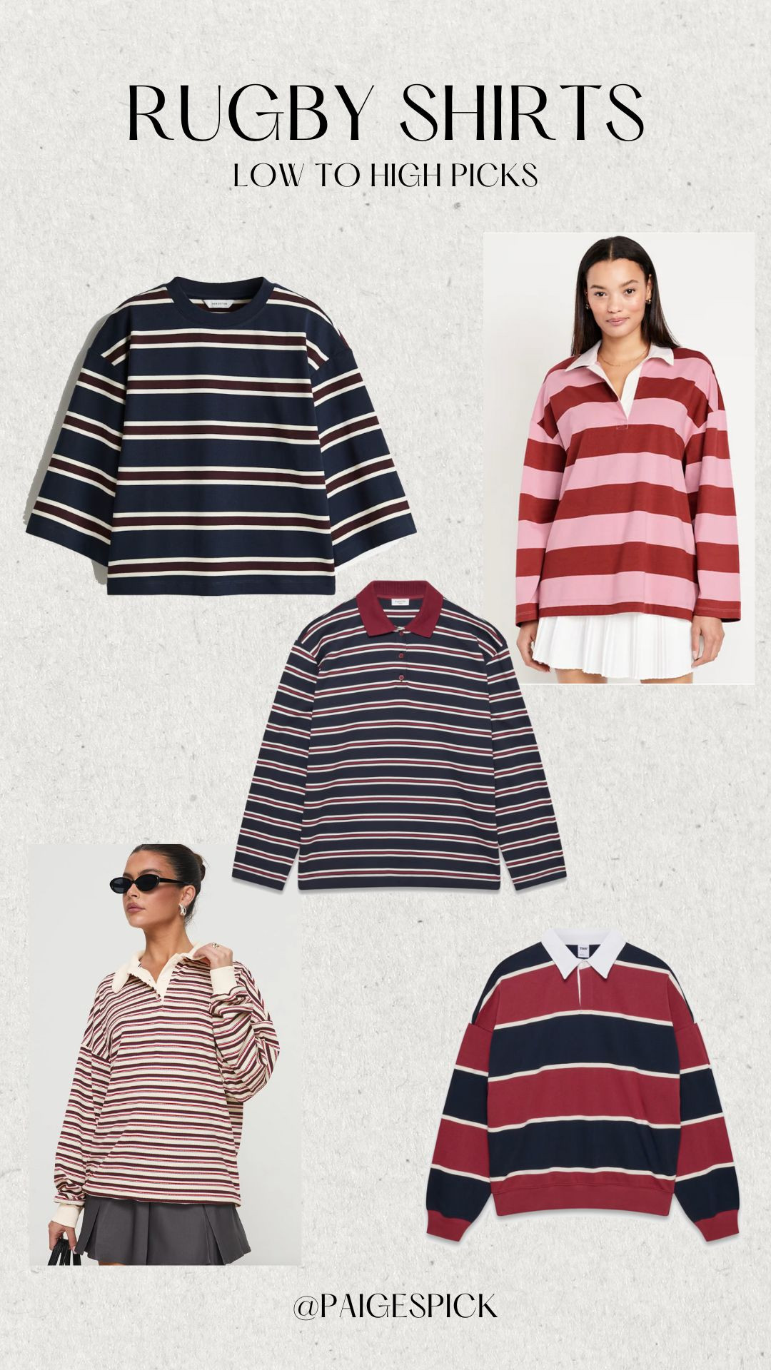 TREND ALERT: Rugby Shirts!! These are all the rave for the upcoming fall season and are perfect to wear with mini skirts and jeans.

I've compiled my favourites from high to low priced retailers including Aritzia and Old Navy. 

 #LTKcanada #LTKworkwear #LTKstyletip