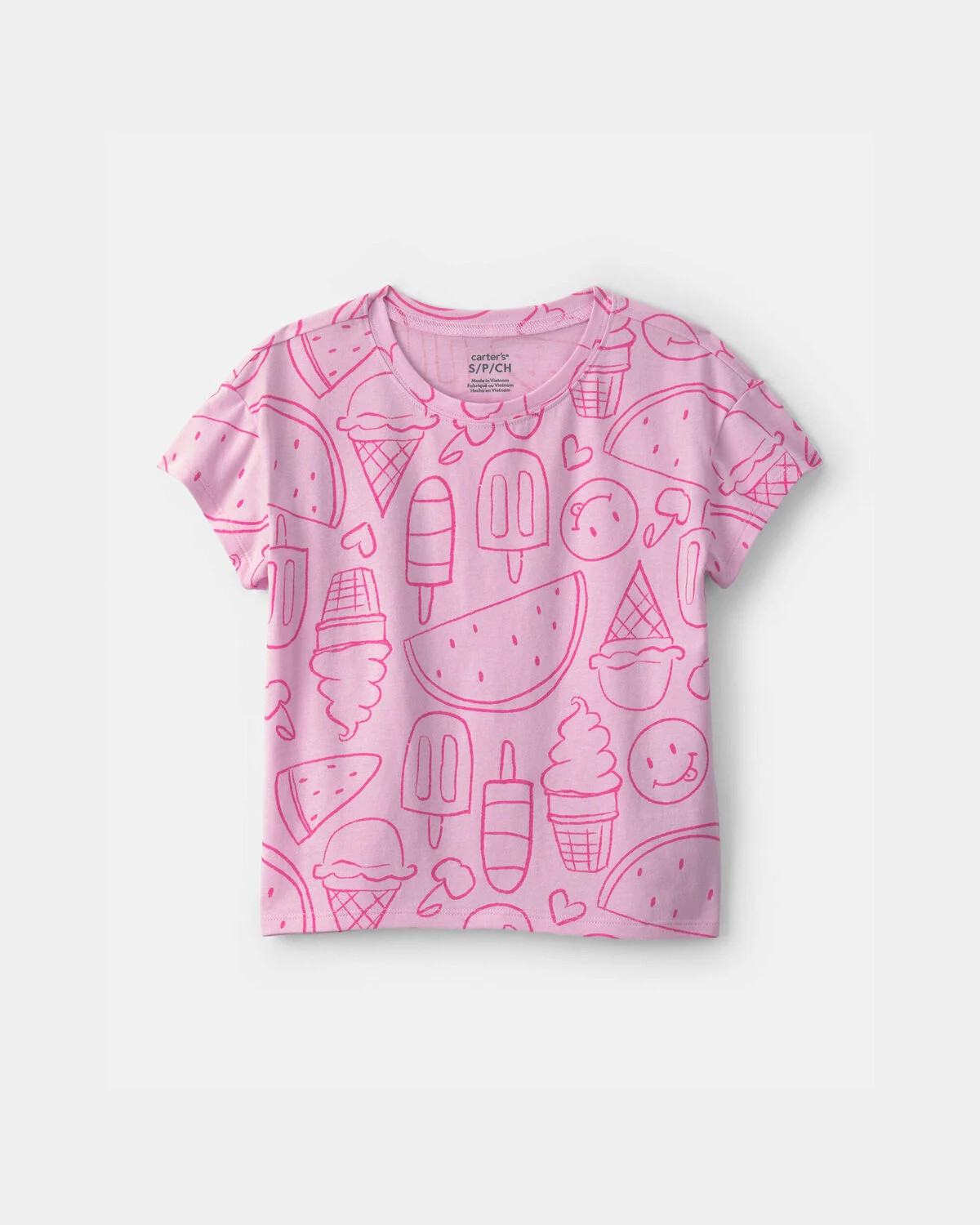 Girls Summer Treats Top - Pink | Carter's Inc