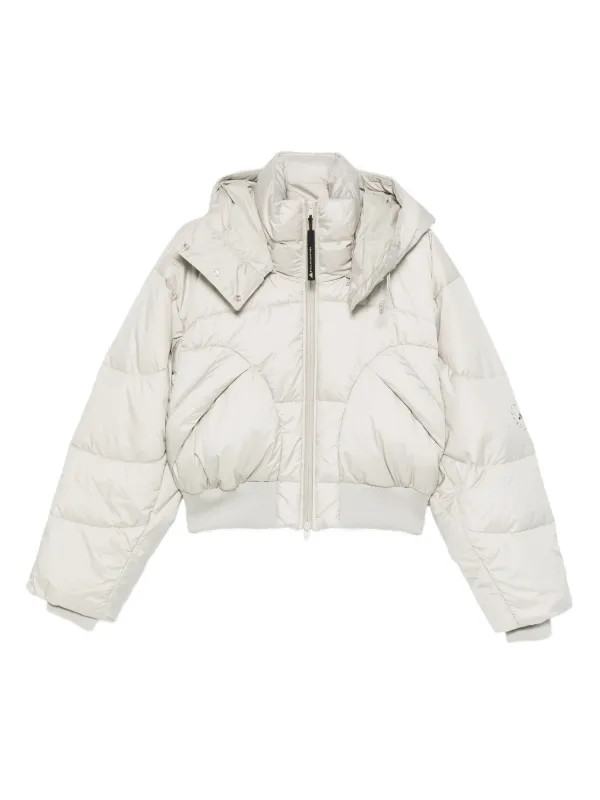 Adidas By Stella McCartney Hooded zip-up Jacket  | Grey | FARFETCH | Farfetch Global