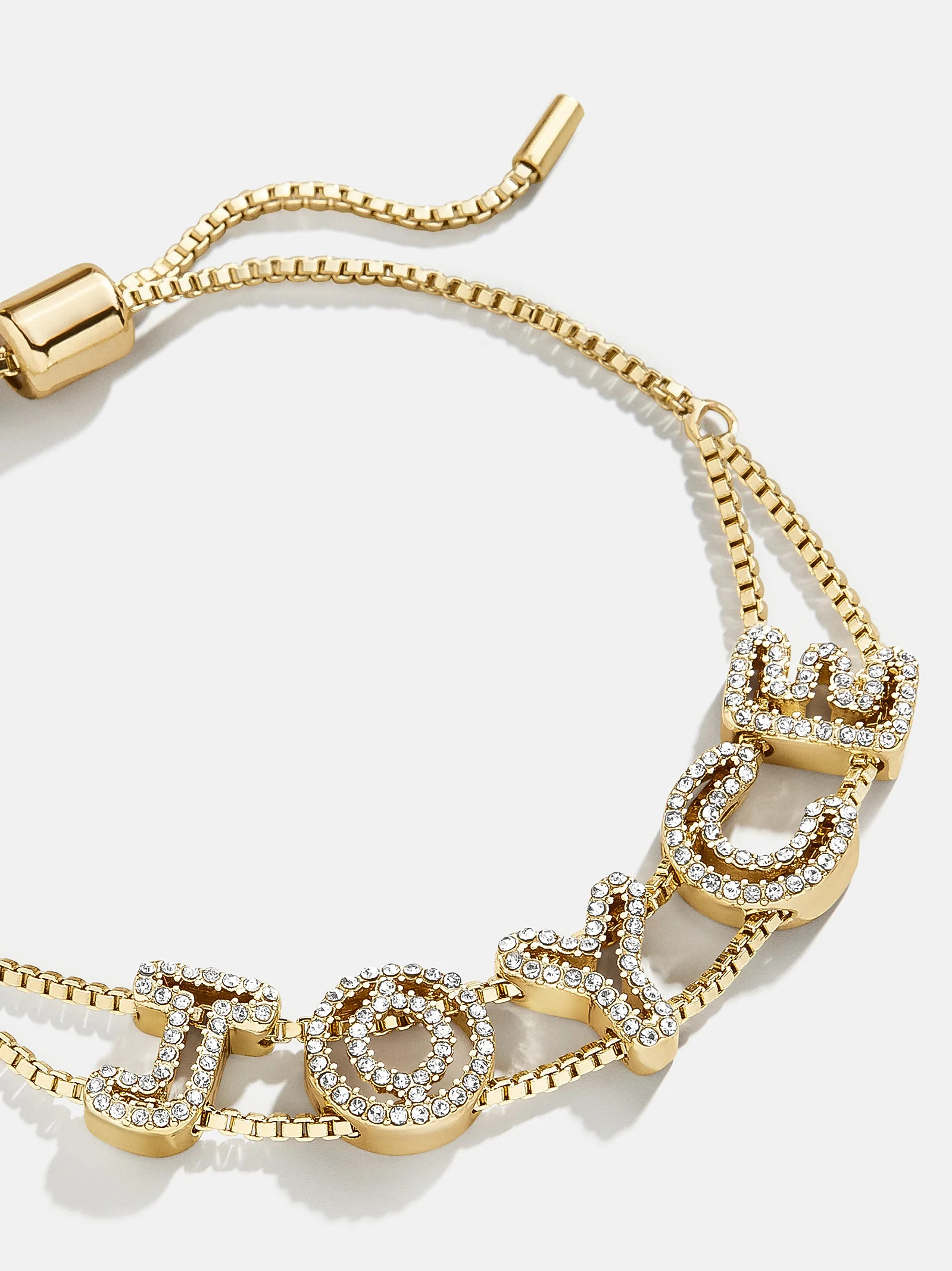 Custom Slider Bracelet - Negative Space Pavé | BaubleBar (US)