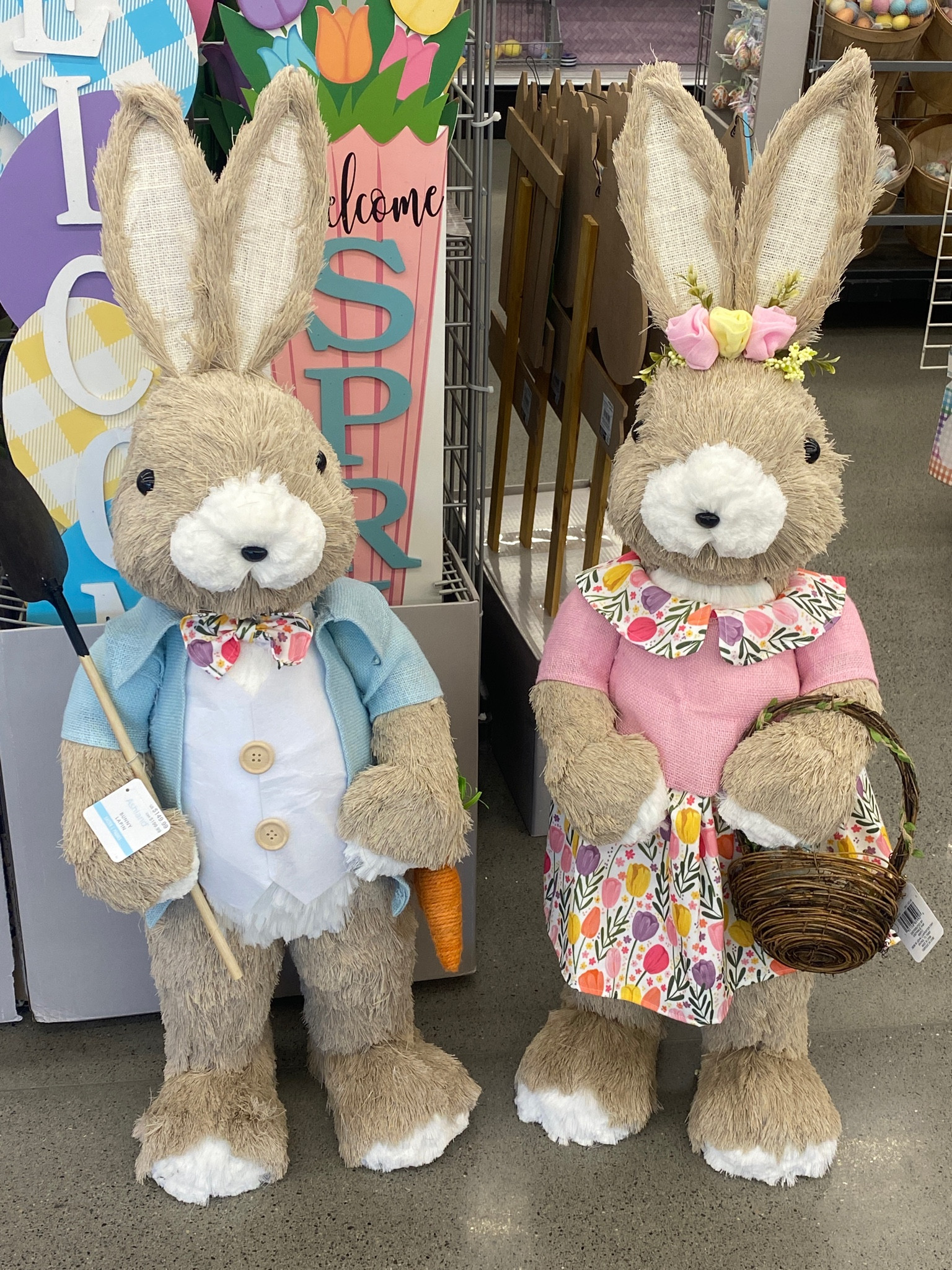 3.5’ Tall Easter Bunnies! Perfect for porch or fireplace or entryway! 

#LTKSeasonal #LTKhome #LTKFind