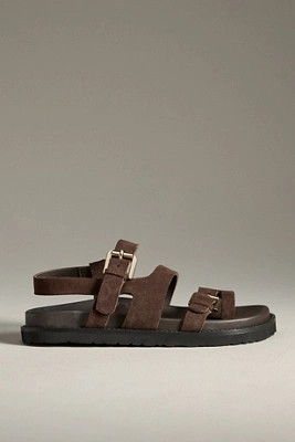 By Anthropologie Suede Buckle Sandals | Anthropologie (US)