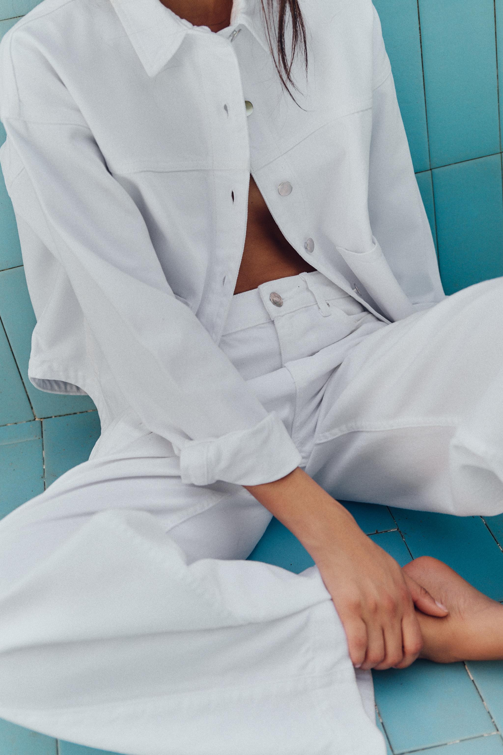 Z1975 WIDE-LEG MID-WAIST JEANS WITH SIDE SEAMS | Zara UK