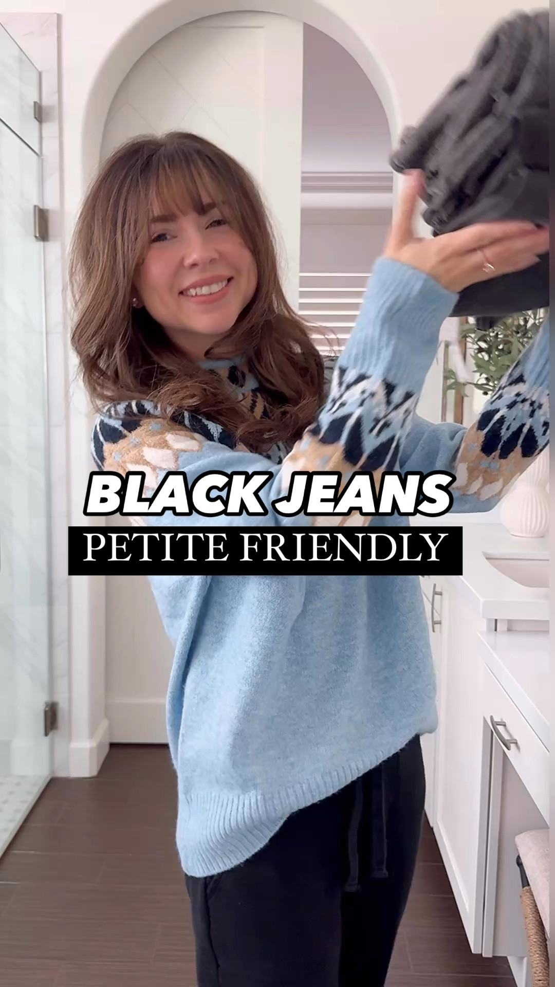 Petite friendly black jeans outfits. These are different styles of black jeans that are petite friendly. I’m 5ft2.

Barrel jeans 25 petite 
Straight jeans 25short
Wedgie jeans 25x27
Sweaters are all xs 

Black Jean outfits. Black jeans. Petite jeans. Sweater outfits. Winter sweaters. Petite friendly outfits. Causal outfit with boots. 






#LTKWatchNow #LTKStyleTip