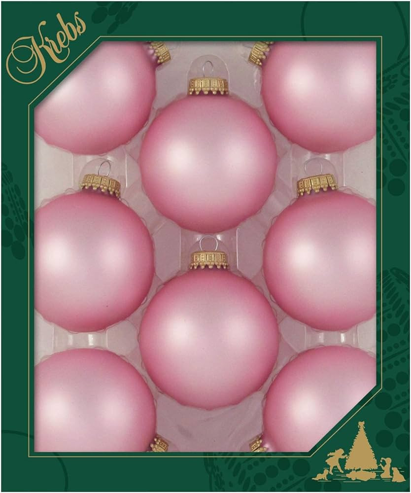 Christmas Tree Ornaments - 67mm/2.625" Designer Glass Balls from Christmas by Krebs - Handmade Se... | Amazon (US)