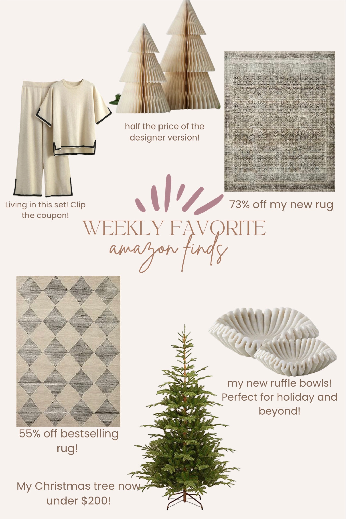 Amazon home
Best of amazon
Loloi rug
Christmas decor
Holiday decor

#LTKHoliday #LTKsalealert #LTKhome