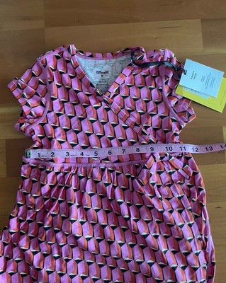 Girls Short Sleeve Pink Modern Geo Faux Wrap Dress - DVF for Target Size 4T  | eBay | eBay US