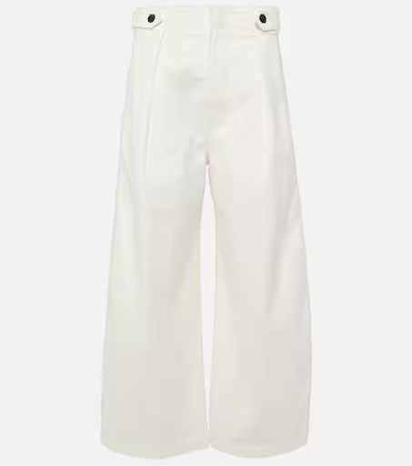 Payton high-rise twill wide-leg pants | Mytheresa (UK)