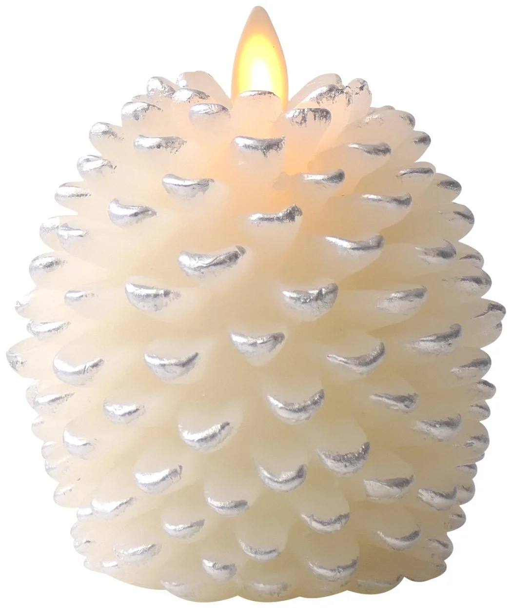 Luminara Pine Cone Candles: 3.5" x 4" Unscented, Battery Operated, Luminara Flameless Candles wit... | Walmart (US)