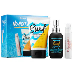 No Heat, No Hassle Set: Hairdresser's Invisible Oil Uv/Heat Protective Primer, Surf Styling Leave... | Sephora (US)