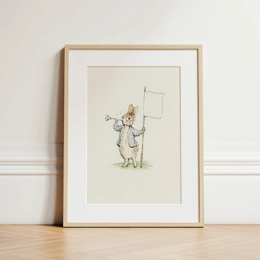 Vintage Peter Rabbit Sketch, Nursery Art Printable, Vintage Book Illustration, Digital Download |... | Etsy (US)