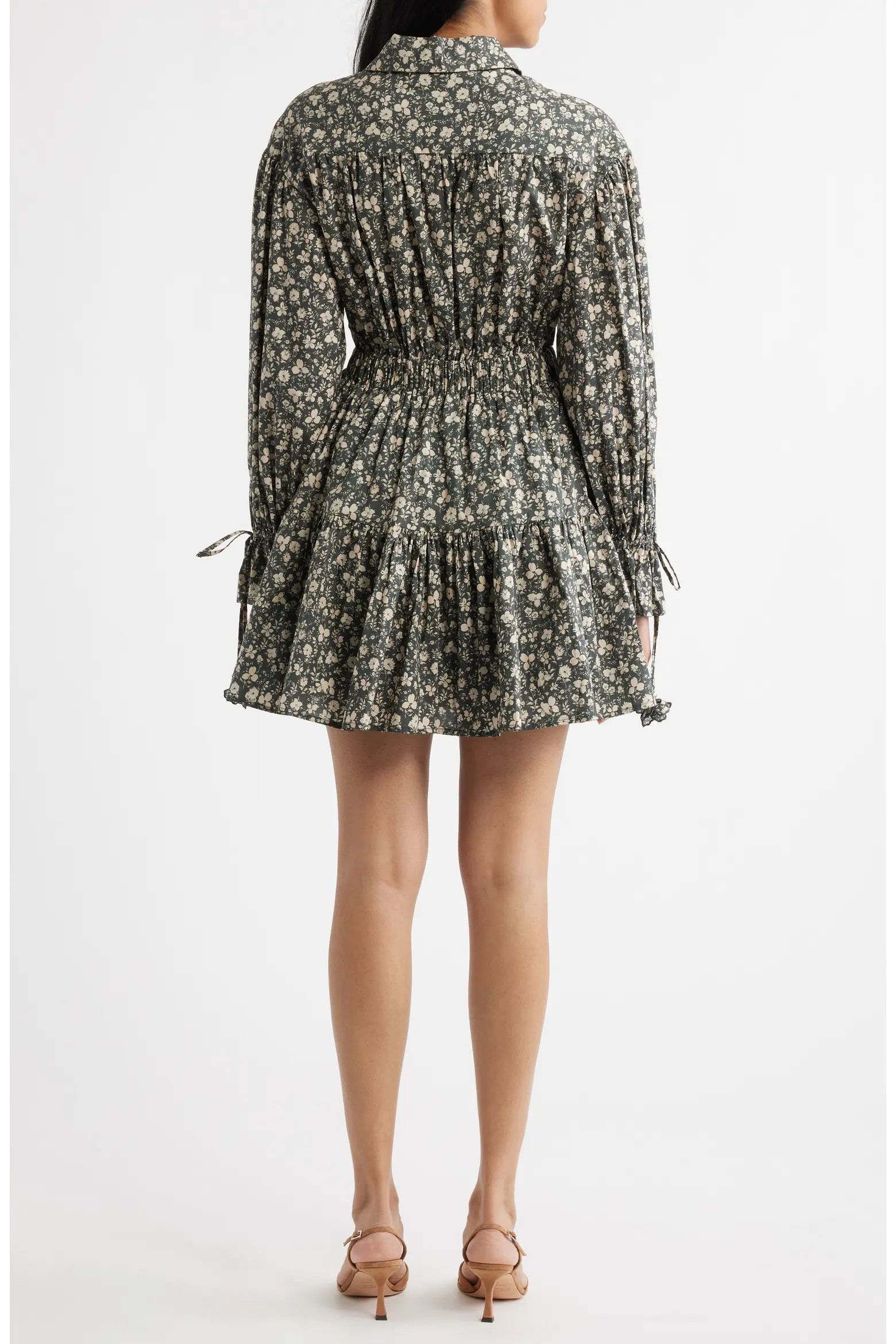 Floral Print Long Sleeve Cotton Shirtdress (Women) | Nordstrom | Nordstrom