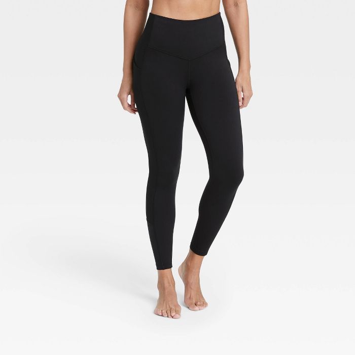 Women's Contour Flex High-Waisted Ribbed 7/8 Leggings 24.5" - All in Motion™ | Target