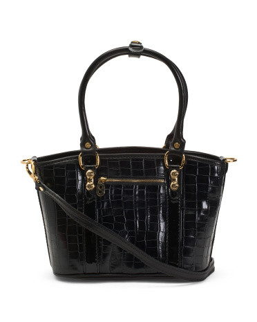 Made In Italy Leather Tote | TJ Maxx