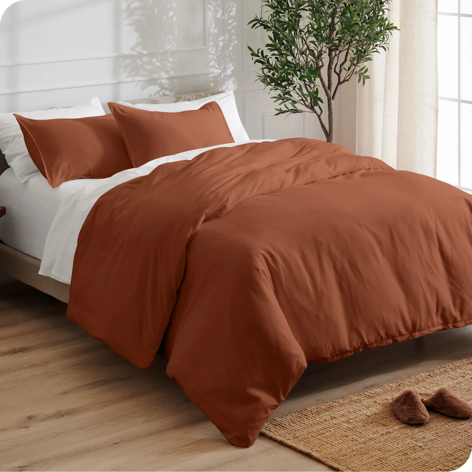 Modern & Contemporary Solid Colour Duvet Cover Set | Wayfair North America