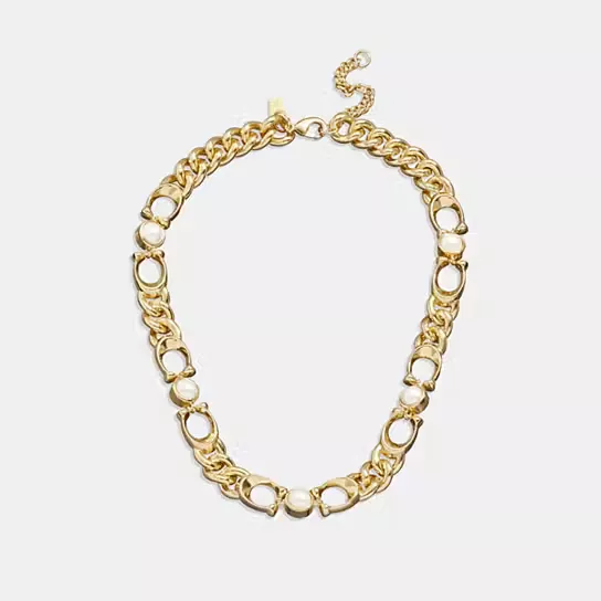 Signature Curb Chain Necklace curated on LTK