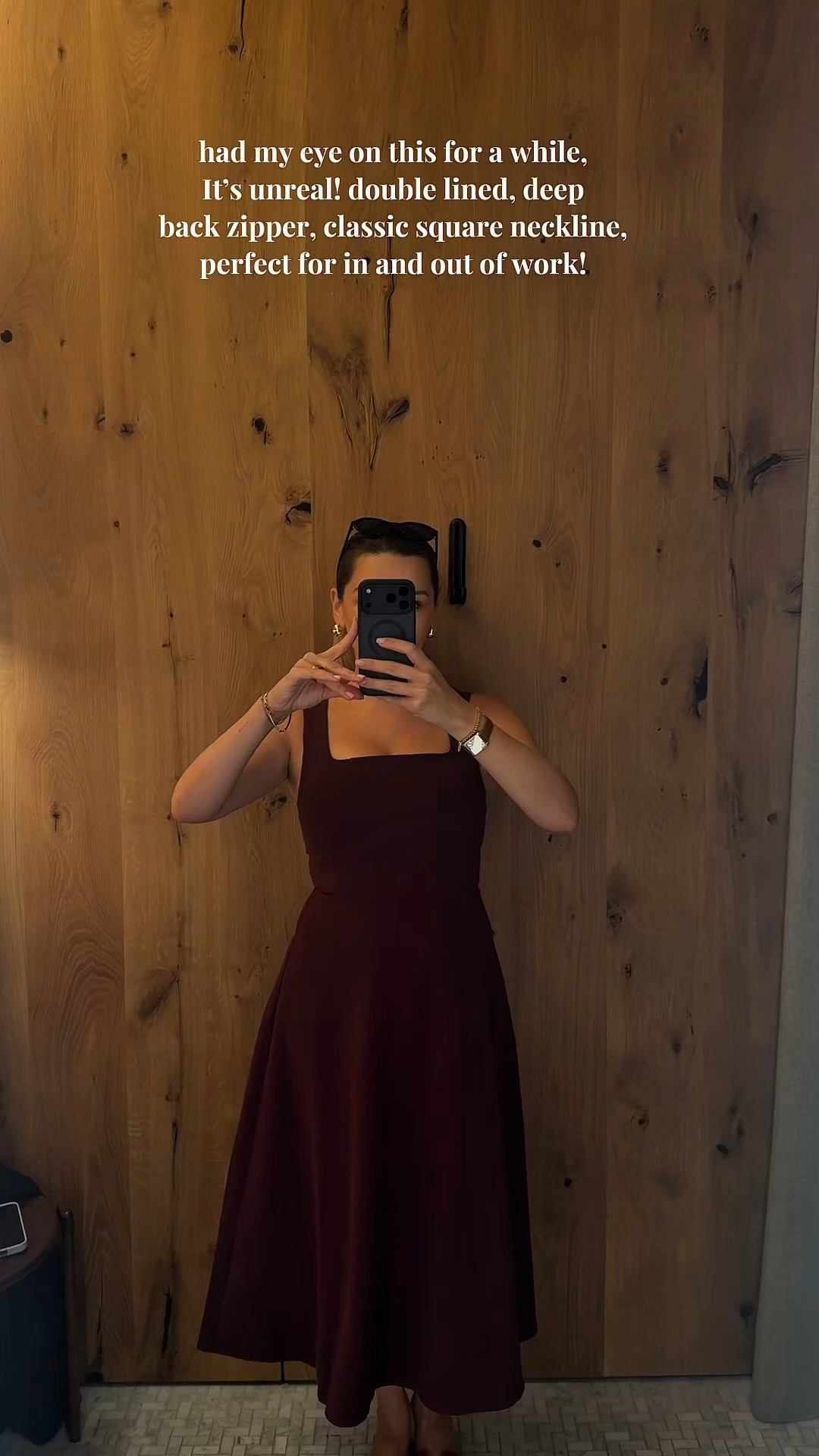 Size up! I’m a 6 wearing an 8 🖤

This is such a gorgeoussss dress for the office and outside of the office. I feel like the color is gonna be perfect for fall even if you have like fall pictures coming up 🍂🧦🪵🤎🍁 and then it carries beautifully into the holiday season because it’s that gorgeous deep burgundy you can definitely wear this a tonnnn!!!! ￼

#LTKootd #LTKSeasonal #LTKWorkwear