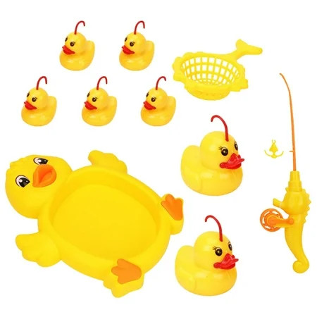 Kids Fishing Bath Toy | Duck Fishing Toys 1 Pole and 7 Ducks | Toddler Water Toy Set of 1 Fishing Po | Walmart (US)