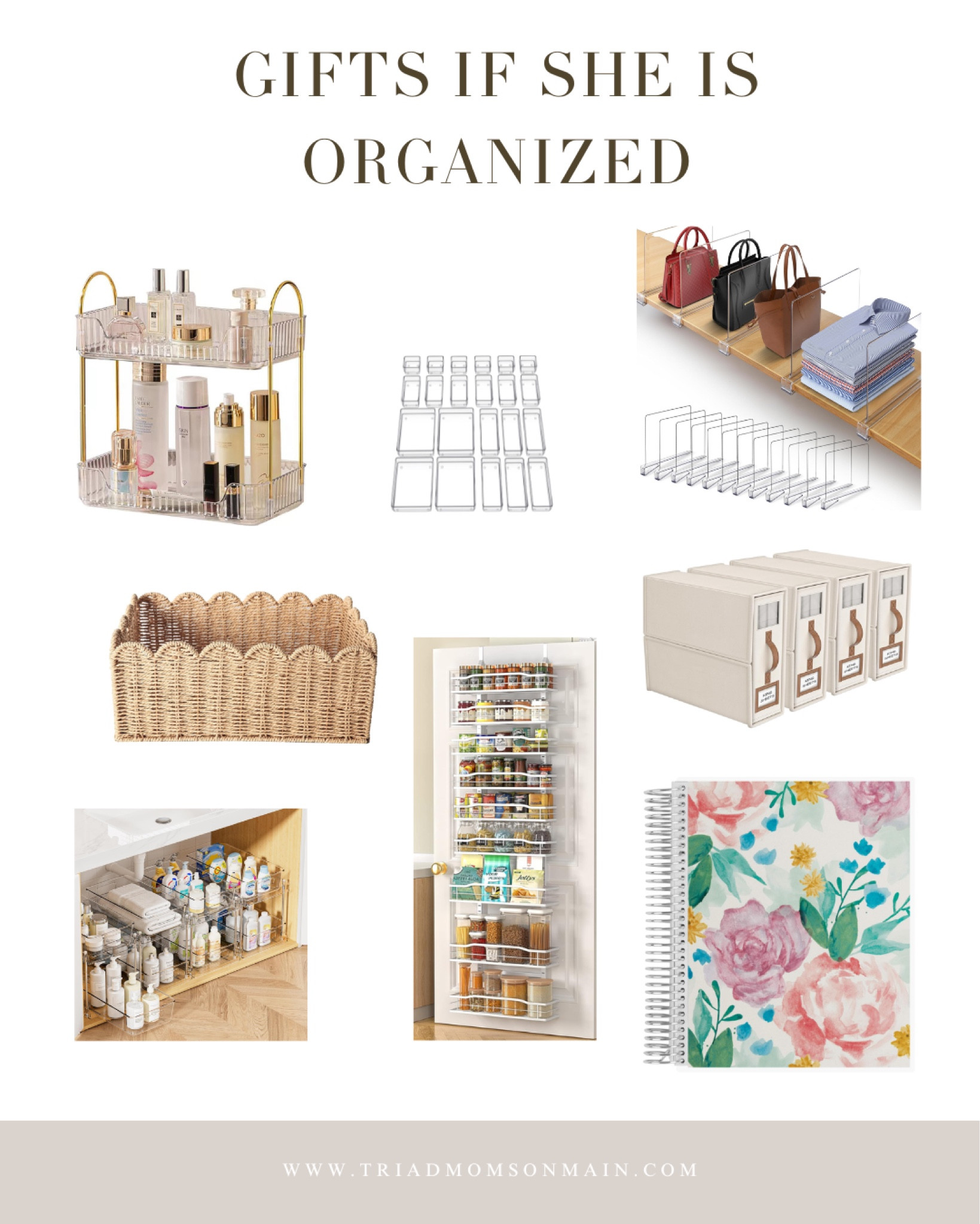 Gift ideas for her if she is organized 

#organized #organizationsupplies #storage #planner #storageshelves #scallopedbaskets

#LTKGiftGuide #LTKFindsUnder50 #LTKHoliday
