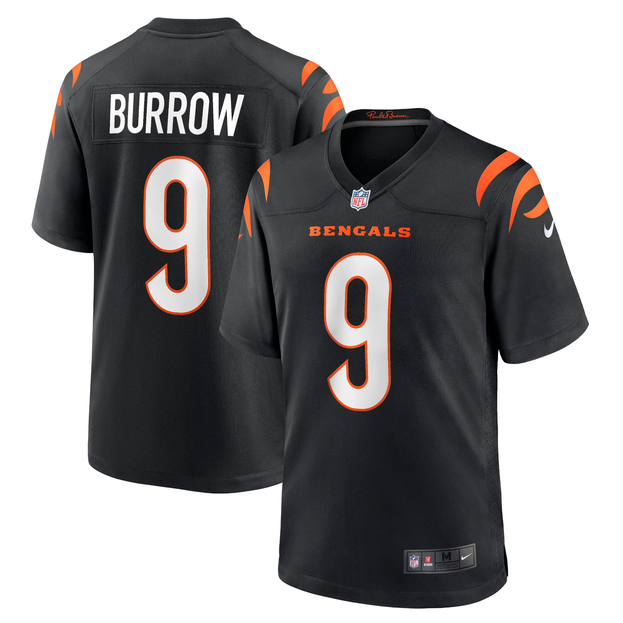 Men's Nike Joe Burrow Black Cincinnati Bengals Player Game Jersey | Fanatics