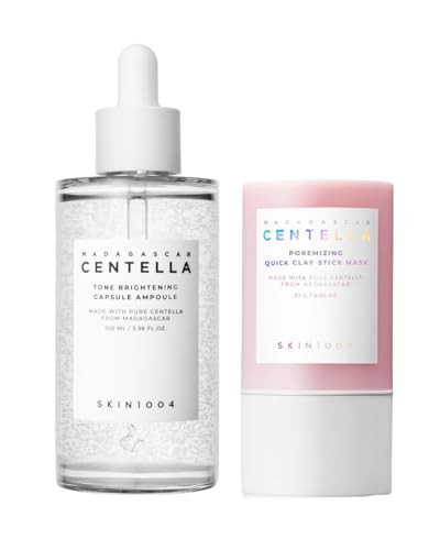 SKIN1004 Madagascar Centella Poremizing Quick Clay Stick Mask and Tone Brightening Capsule Ampoule 100ml | Amazon (US)