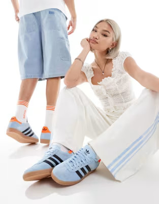 adidas Originals Gazelle sneakers in blue and black | ASOS (Global)