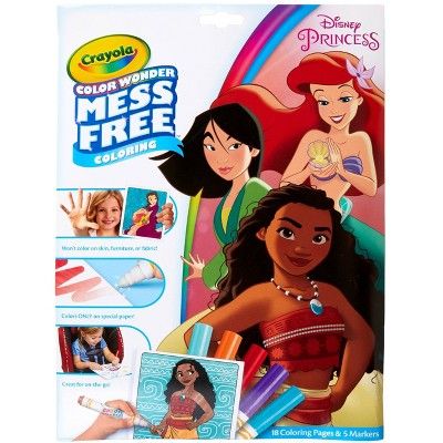 Crayola Color Wonder Disney Princess Coloring Page Set | Target