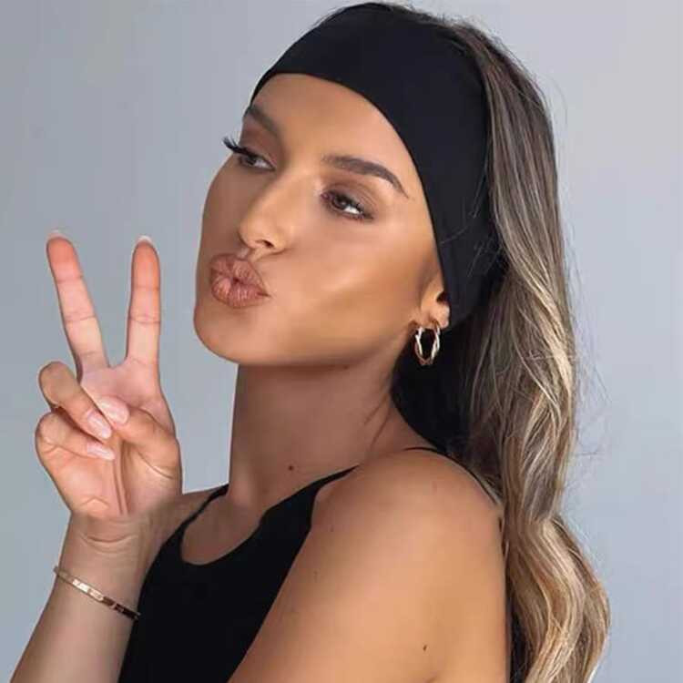1pc Sports Sweat-Absorption Headband, Running Fitness Hair Band For Protecting Forehead Casual Turban Headband Sweatband, School Stuff, College, Headbands Fall Winter Hair Accessories For Women For Vacation Outfits Woman | SHEIN