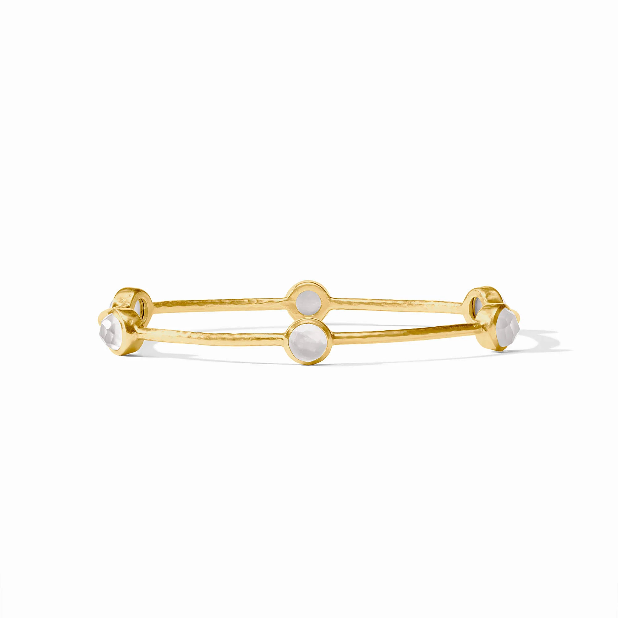 Milano Luxe Stone Gold Bangle Bracelet | Julie Vos | Julie Vos