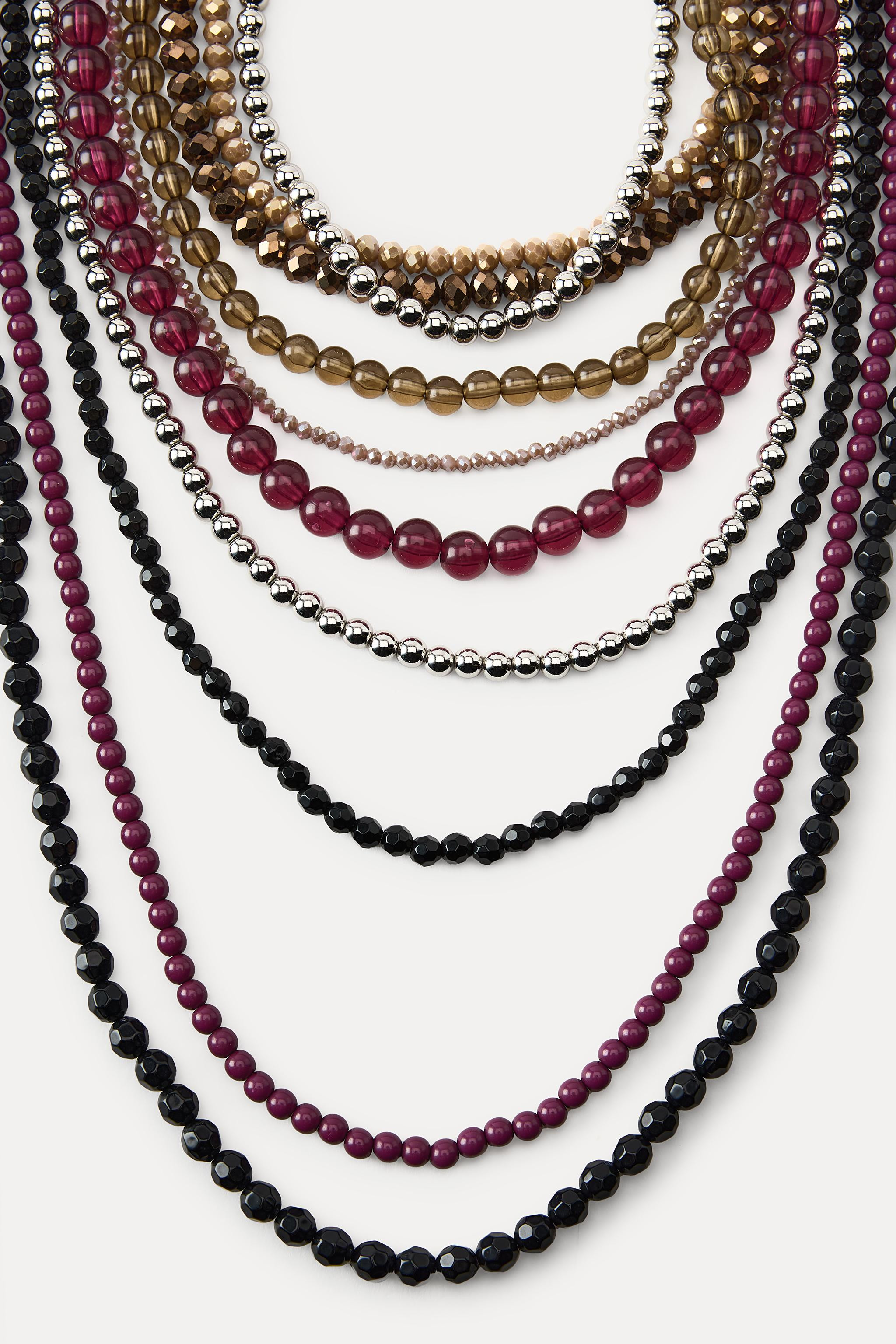 PACK OF 2 MULTI-BEAD NECKLACES | Zara UK