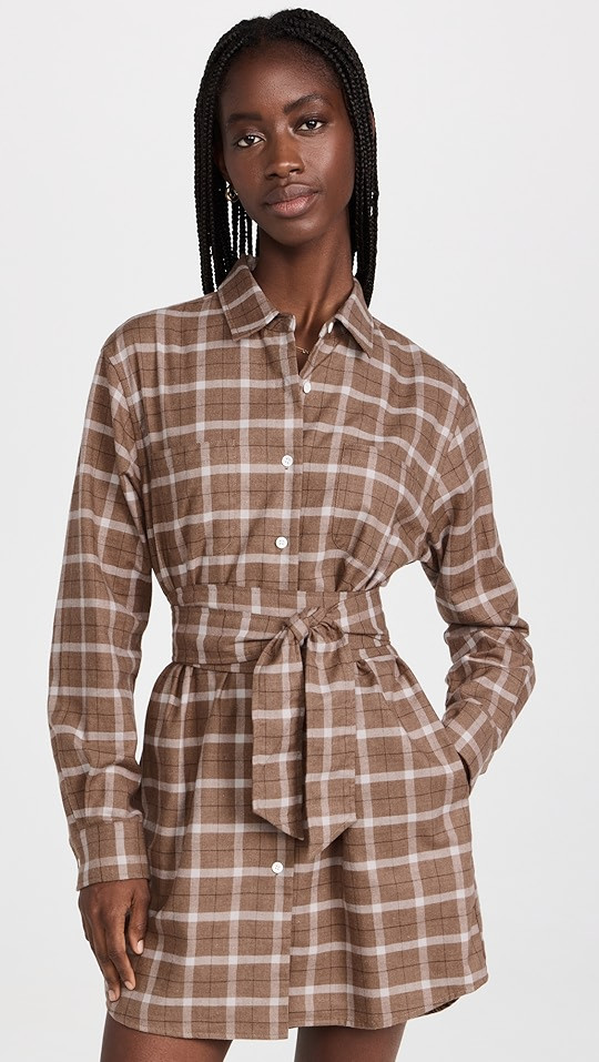 Brett Lightweight Flannel U-Back Mini Dress | Shopbop