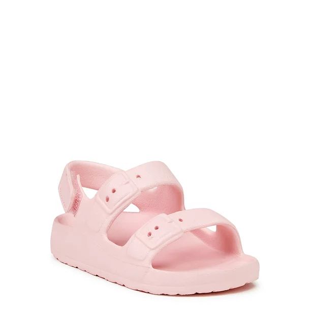 Wonder Nation Baby Girls 2-Buckle Sandals, Sizes 2-6 - Walmart.com | Walmart (US)