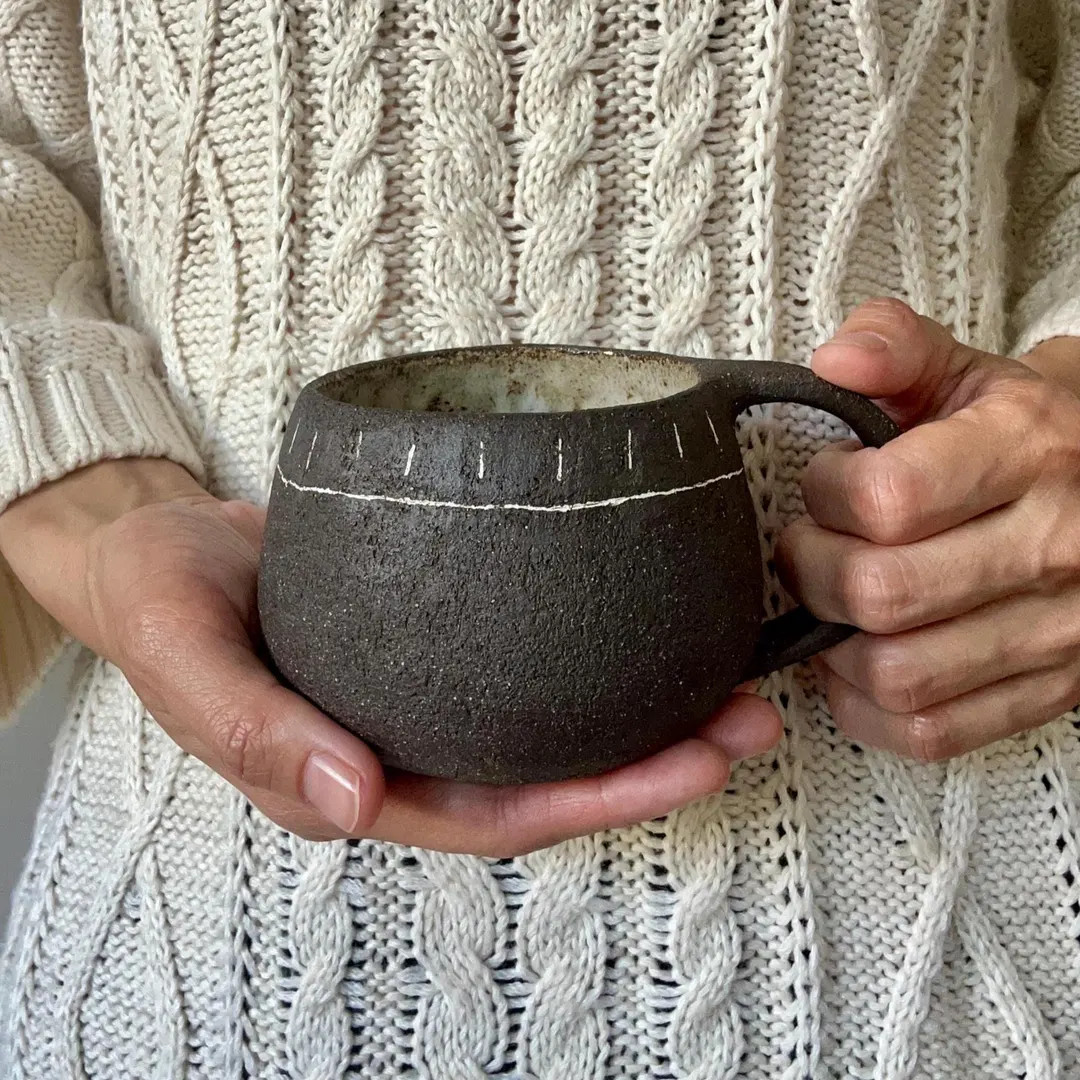 Handmade Coffee Mug – Rustic Morning Cup 330ml , WabiSabi Ceramic Tea Mug, Minimalist latte Cof... | Etsy (US)