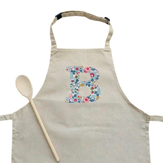 My Little Shop UK Toddler/Big Kid Liberty of London Personalized Initial Apron | The Tot