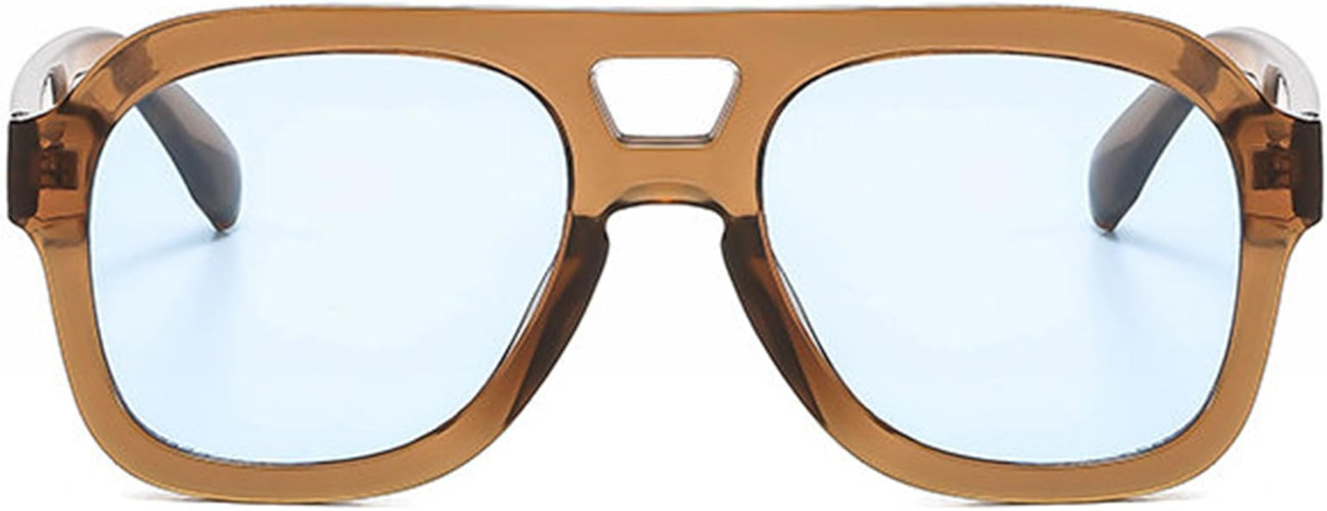 willochra Oversized Pilot Y2k Sunglasses For Women Vintage Men Driving Oval blue Sun Glasses Fema... | Amazon (US)