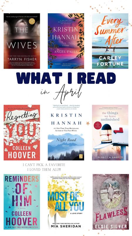 April Book List! I loved them all 
Fiction books
Summer reading book
Romantic fiction top 5 books

#LTKsalealert #LTKtravel