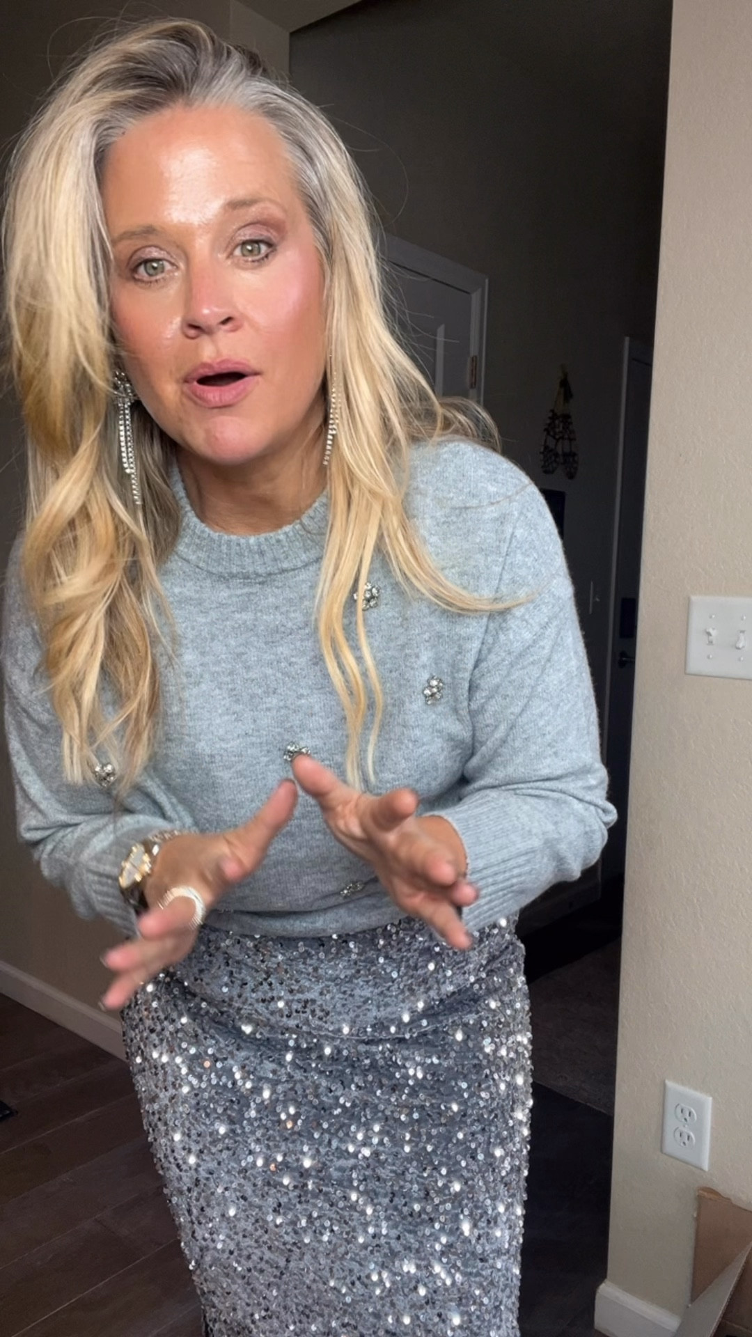  ✨Tap the bell, save and ❤️ for over 40 fashion, midlife style, midsize fashion and luxury looks for less. 

$16.50 sequence skirt just restocked grab one of these while you can. I think these are worth well over $100. I'm wearing a large size down in between sizes perfect for your holiday party or sparkly festive Christmas.

👑"Helping you look good, feel good!" - Lindsey Denver

holiday outfits for women over 40, Thanksgiving outfit ideas, Christmas outfit inspo, holiday party outfits, Christmas dinner outfit, casual holiday looks, elegant holiday style, family Christmas outfits, what to wear for the holidays, cozy chic outfits, winter party looks, holiday outfit ideas 2025, Christmas outfit women, Thanksgiving dinner outfit, luxe for less holiday finds, festive outfit ideas, midlife holiday fashion, flattering holiday outfits, affordable Christmas looks, holiday capsule wardrobe 

#LTKHoliday #LTKMidsize #LTKOver40