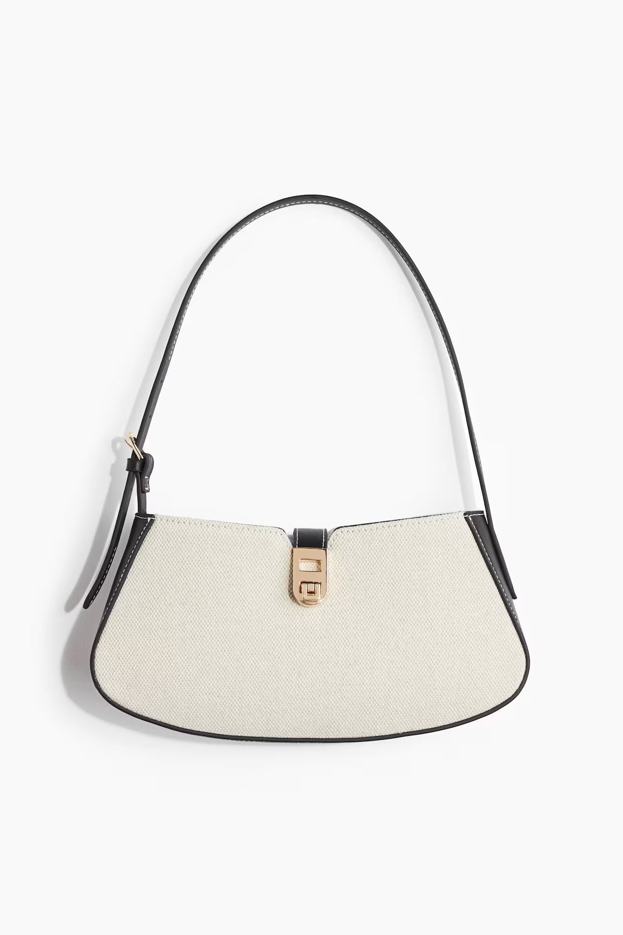 Small Shoulder Bag - Light beige/black - Ladies | H&M US | H&M (US + CA)